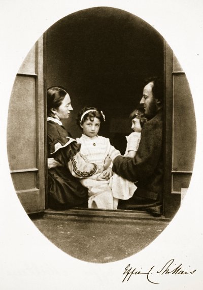 John Everett Millais con sua moglie e le sue figlie, 21 luglio 1865 da Charles Lutwidge Dodgson